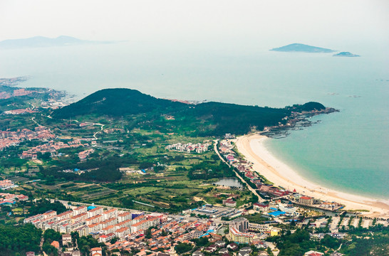 嶗山仰口百壽山俯瞰青島