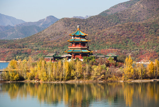 十三陵水庫秋景