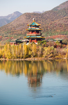 十三陵水庫(kù)秋景