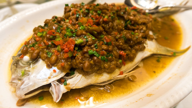 豆豉鯧魚