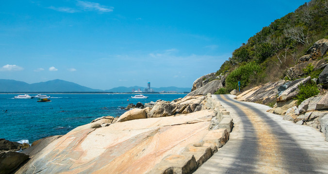 海南蜈支洲島觀日巖風(fēng)景