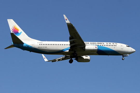 東海航空的波音客機(jī)降落