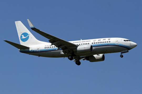 廈門(mén)航空飛機(jī)降落