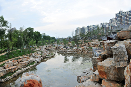 園林景觀 公園水池 公園風(fēng)景