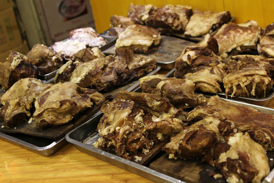 煮熟的羊肉
