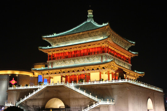 西安鐘樓夜景