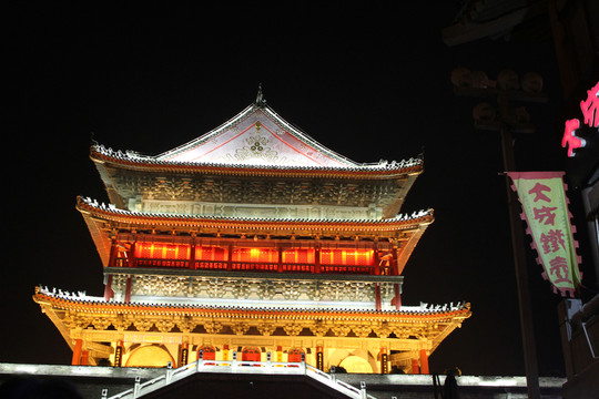 西安鼓樓夜景