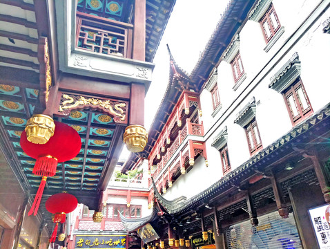 中式回廊 豫園 上海