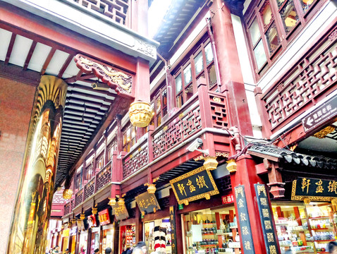 豫園 中式建筑 牌樓