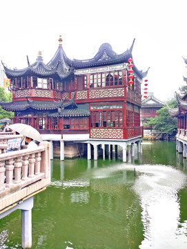 豫園 中式建筑 牌樓