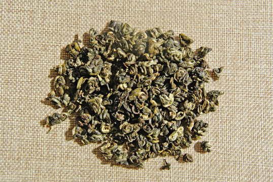 茶葉特寫 碧螺春