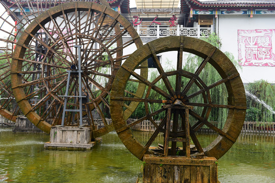湖北恩施女兒城景區(qū)水車園風(fēng)景