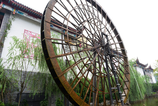 湖北恩施女兒城景區(qū)水車園風(fēng)景
