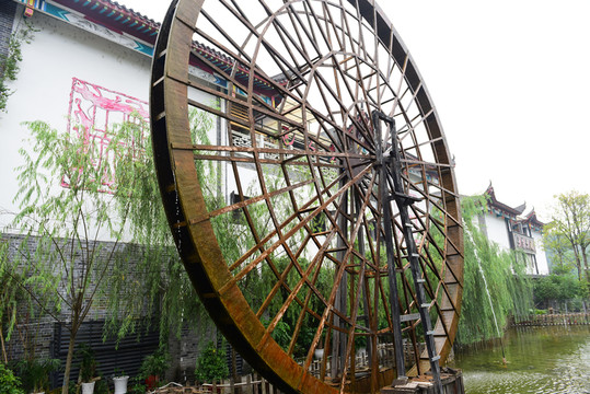 湖北恩施女兒城景區(qū)水車園風(fēng)景