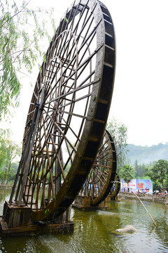 湖北恩施女兒城景區(qū)水車園風(fēng)景