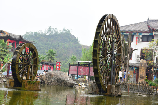 湖北恩施女兒城景區(qū)水車園風(fēng)景
