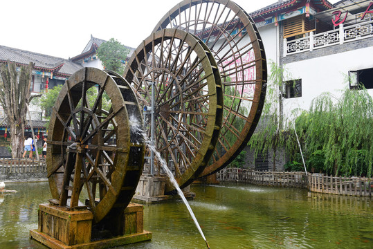 湖北恩施女兒城景區(qū)水車園風(fēng)景