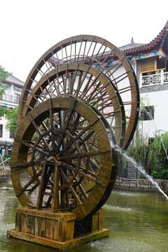 湖北恩施女兒城景區(qū)水車園風(fēng)景
