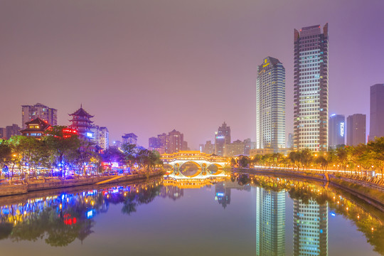 成都錦江夜景