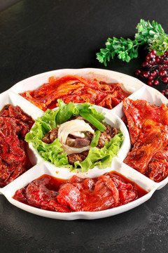 牛羊肉拼盤