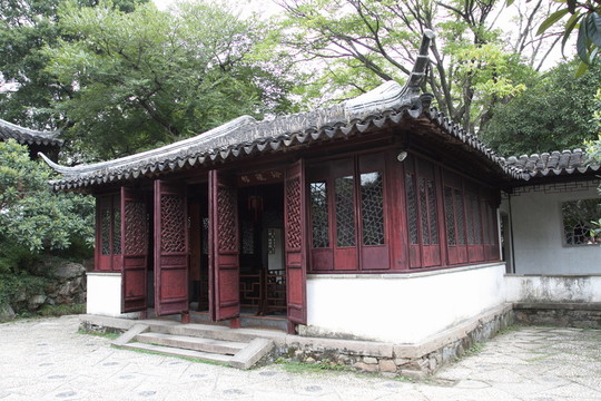 玲瓏館 卷棚歇山頂 拙政園