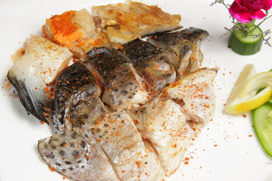 香煎三文魚頭 三文魚頭 鹽燒