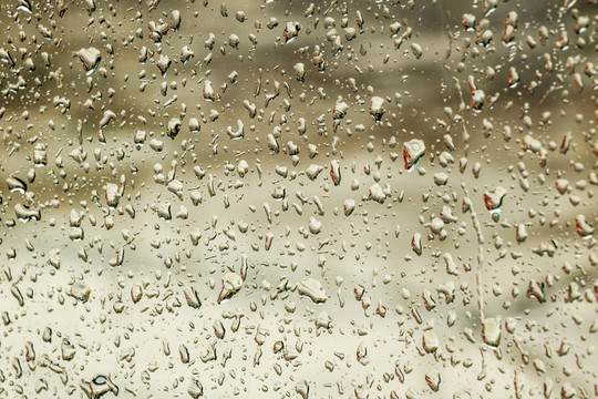 雨滴 雨水 玻璃 水滴