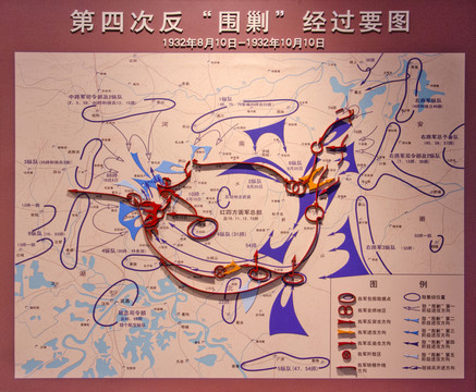 第四次反圍剿經(jīng)過要圖