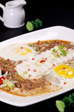 土豬肉豆腐羔雙蛋