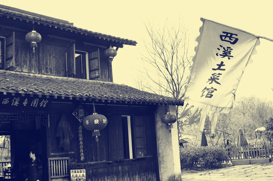 老照片西溪濕地
