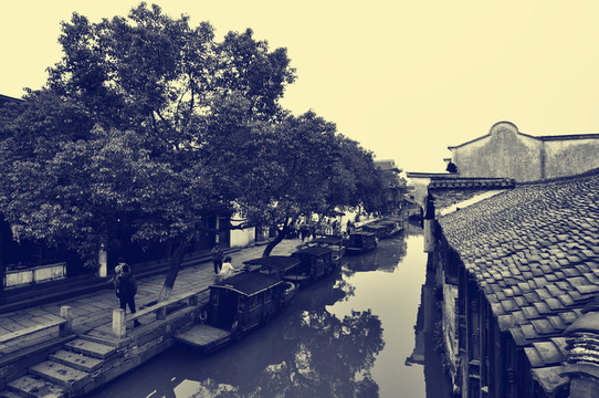 老照片江南水鄉(xiāng)