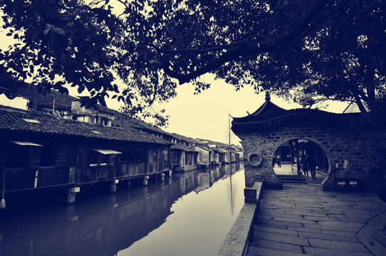 老照片江南水鄉(xiāng)