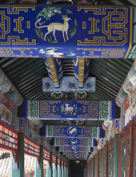 彩繪 長廊 頤和園