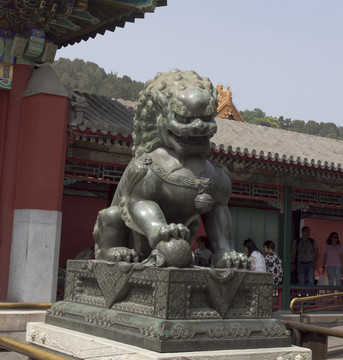 銅獅子 頤和園
