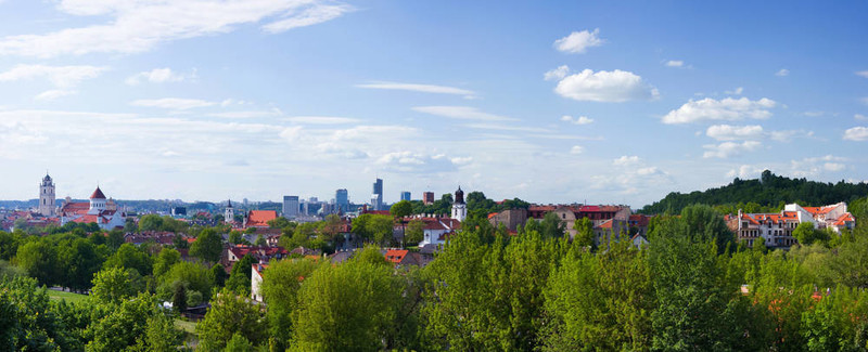 維爾紐斯市；全景；立陶宛