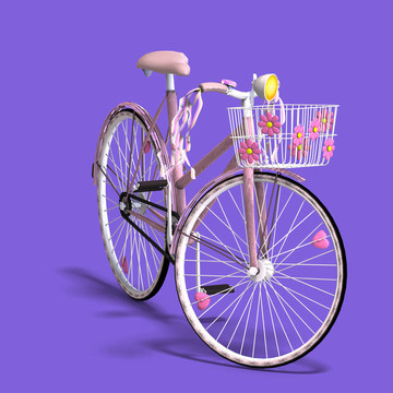 花的力量的自行車