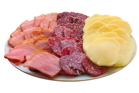 一塊熏肉和奶酪