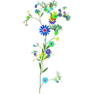 花的插圖