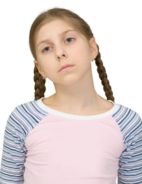 悲傷的少女