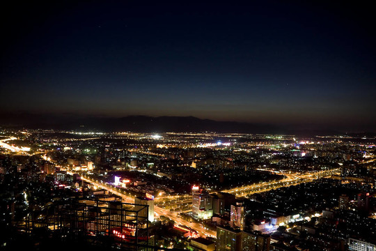 北京的夜景