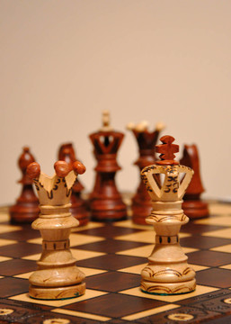 國際象棋國王和王后