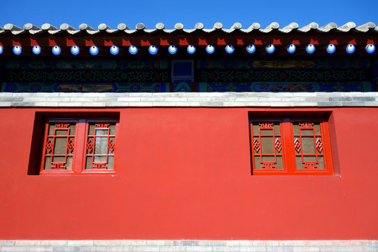 仿古建筑 圍墻 院墻 中式建筑
