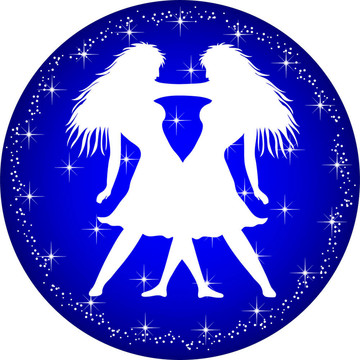 雙子星座的按鈕