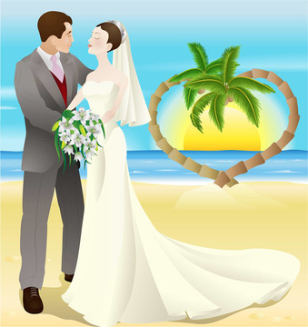 熱帶目的地海灘婚禮
