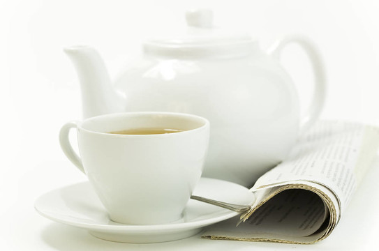 早晨一杯茶，然后按上白色
