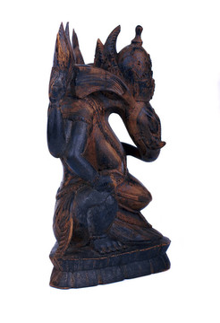 印度教Ganesh神的木制雕像