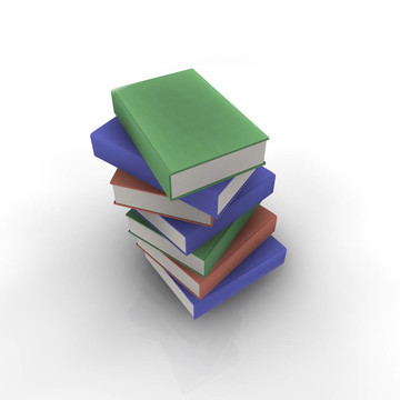 堆書