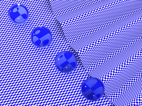 玻璃球抽象背景。3d