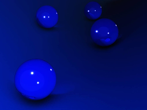 玻璃球抽象背景。3d