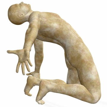 雄性石雕像